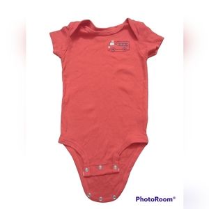 Carter's Red Short Sleeve Onesie Size 9M